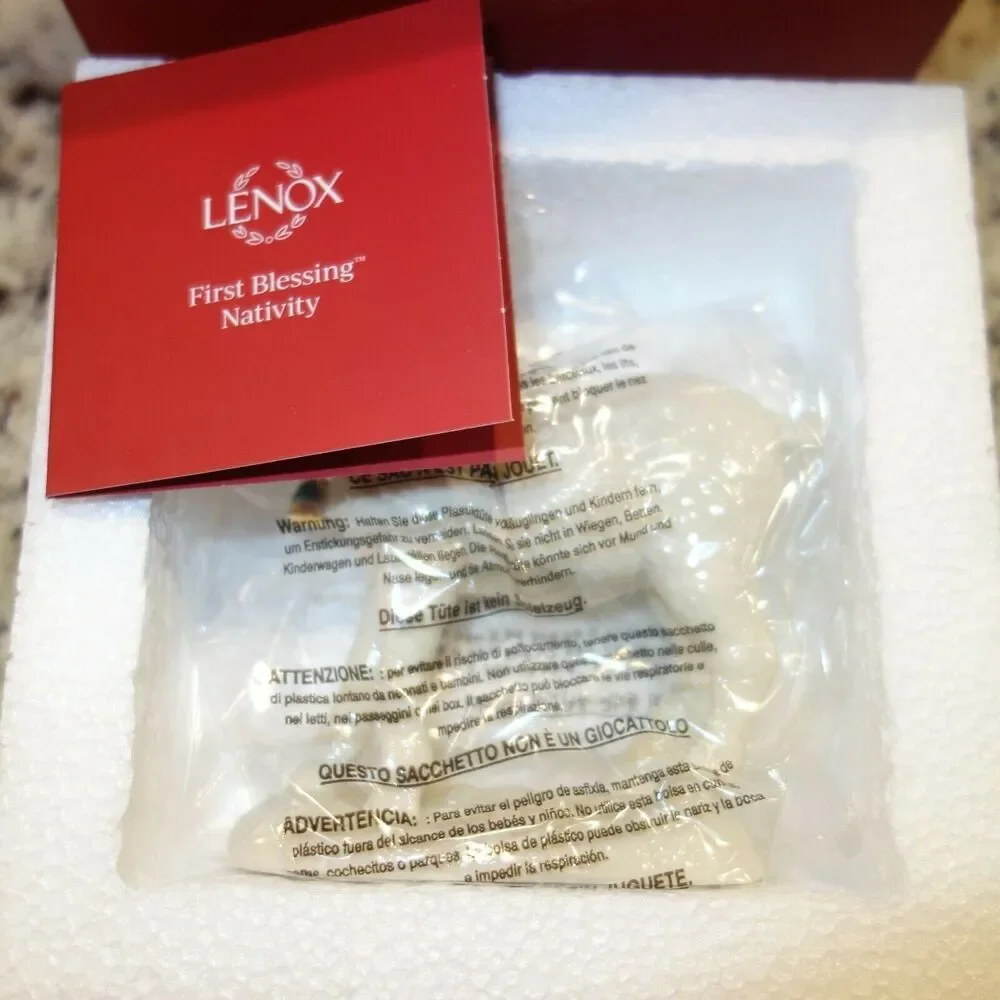 NEW Lenox First Blessing Nativity Goat Porcelain Figurine In Box W/ COA